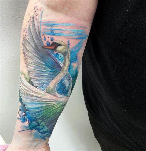 swan tattoo|teal swan tattoo right arm.